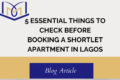 Shortlet apartment in lagos